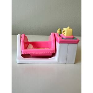 Fisher-Price Vintage Loving Family Talking Crib 1999 Works